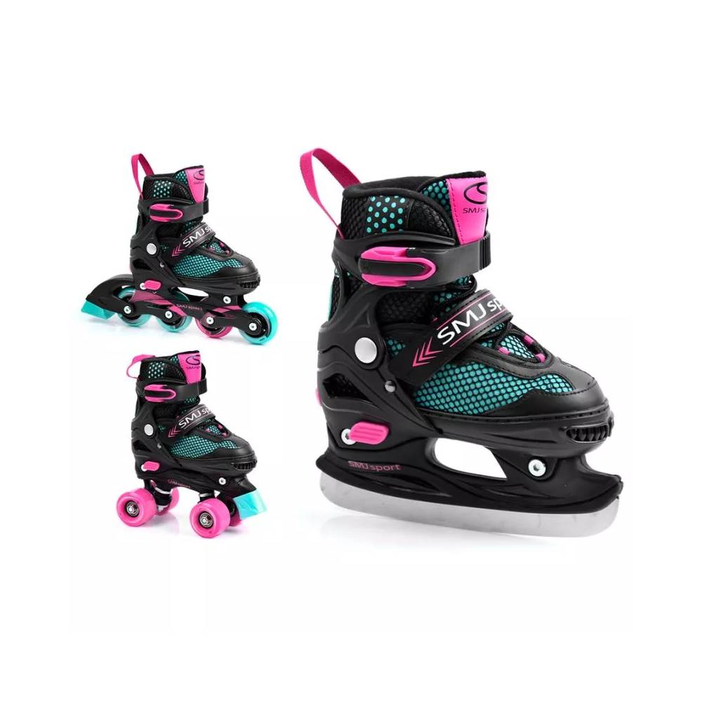 Inline riedučiai SMJ sport 3in1 Jr BS-616TP