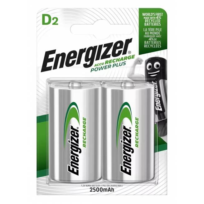 Įkraunamas elementas Energizer HR20, D, 2500 mAh, 2 vnt.