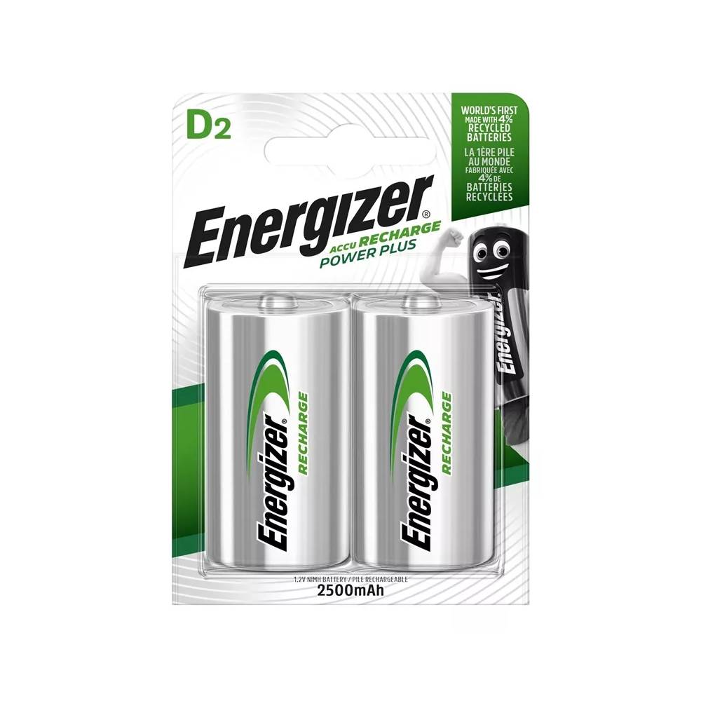 Įkraunamas elementas Energizer HR20, D, 2500 mAh, 2 vnt.