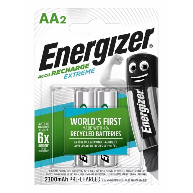 Įkraunami elementai ENERGIZER AA, 2300 mAh, 2 vnt.