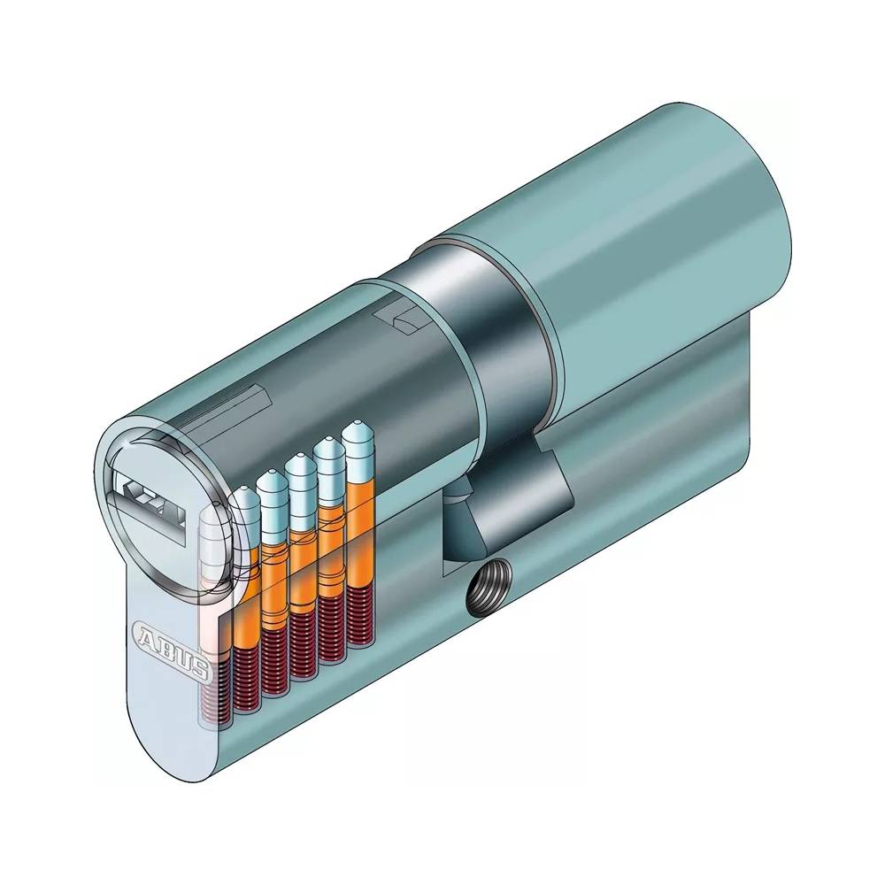 Cilindras Abus D6XBK, europinio (din) standarto, 40mm, juoda