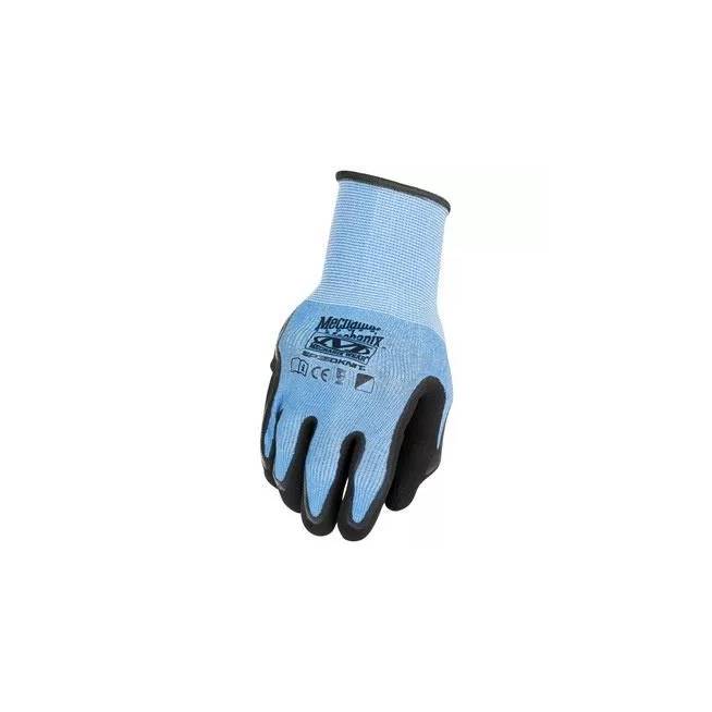 Pirštinės pirštuotos Mechanix Wear S1CB-03-007, tekstilė/lateksas, mėlyna/juoda, S