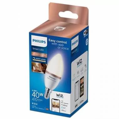 LEMPUTĖ LED WIFI C37 E14 4.9W 470LM 927 DIM