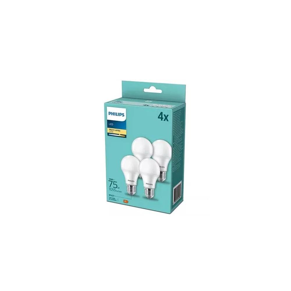 LEMPUTĖ LED E27 A60 75W 1055LM 2700K 4VNT