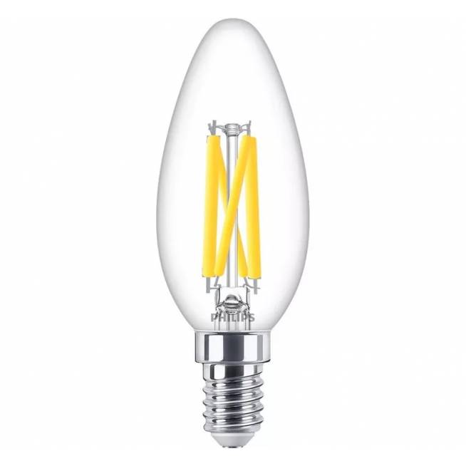 Lemputė Philips LED, B35, šiltai balta, E14, 5.9 W, 806 lm