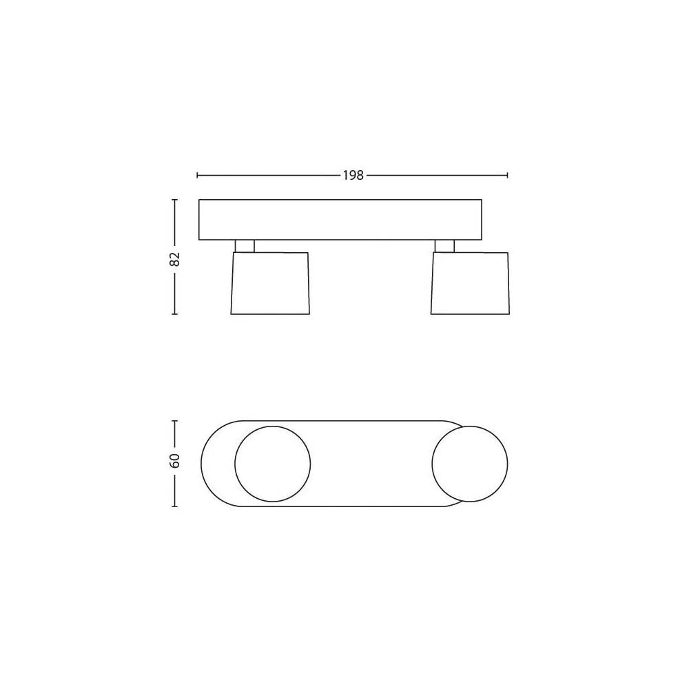 Šviestuvas nukreipiamasis Philips Star 915004146101, 9 W, LED, 2700 °K