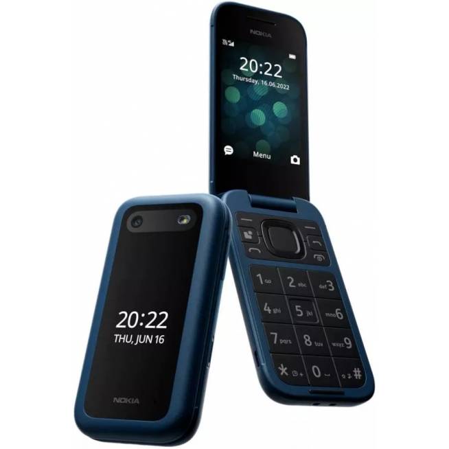 Mygtukinis telefonas Nokia 2660, 128 MB, mėlynas