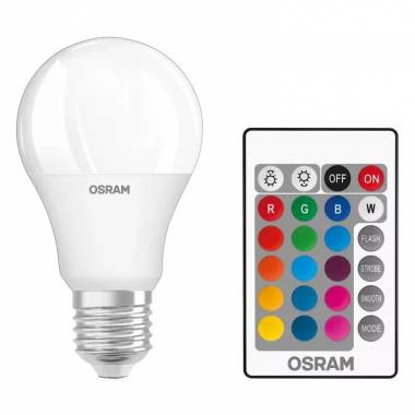 Lemputė Osram LED, A60, šiltai balta, E27, 9 W, 806 lm, 2 vnt.