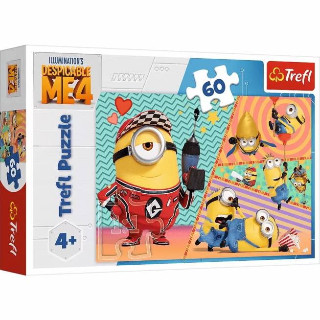 TREFL 17395 Dėlionė 60 linksmų minionų