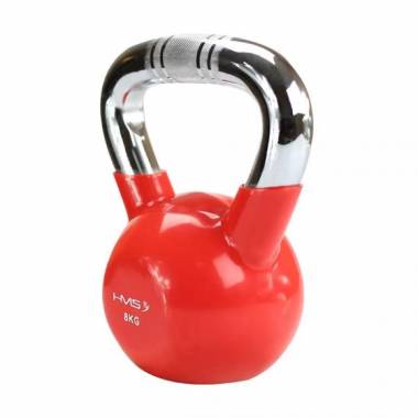 Kettlebell ketaus kumštelinė chromuota rankena HMS KTC06 RED