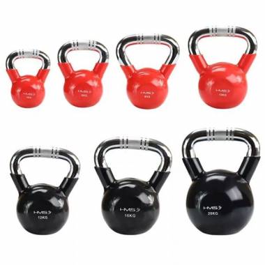 Kettlebell ketaus ketaus rankena su rakteliais HMS KTC10 RED