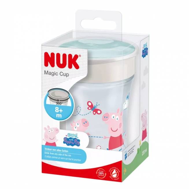 NUK 255009 Puodelis 230 ml MAGIC PEPPA