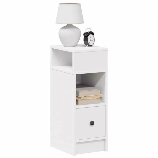 Bedside Cabinet with Drawer, 25x31x66cm