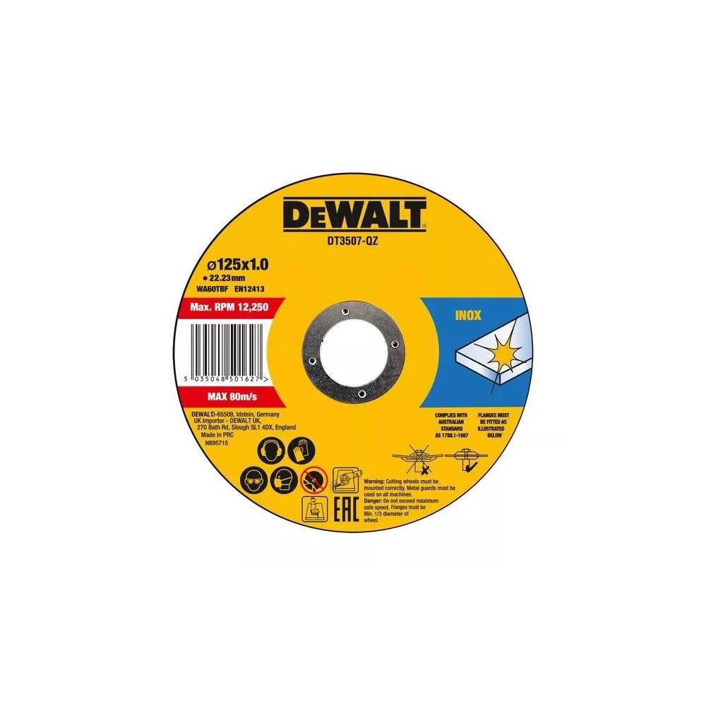 Pjovimo diskas Dewalt DT3507-QZ, 125 mm x 1 mm x 22.23 mm