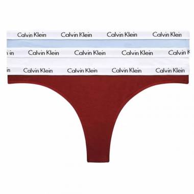 Calvin Klein 3 pakuotės tamprės W QD3587E apatinis trikotažas