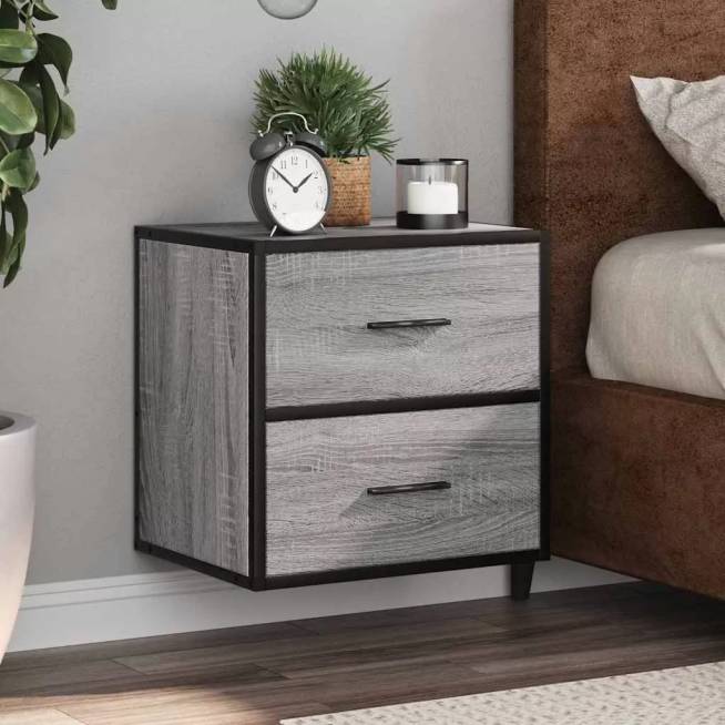 Wall-Mounted Nightstand 40x31x39.5 cm