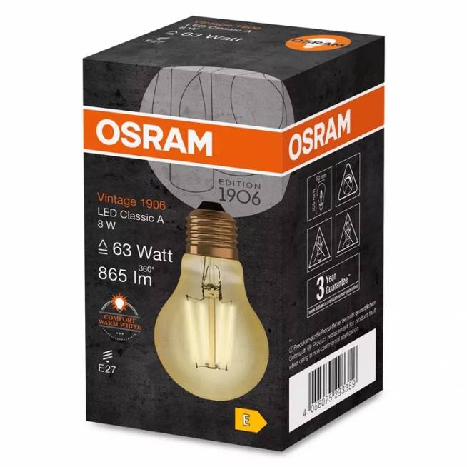 Lemputė Osram LED, E27, balta, E27, 8 W, 950 lm