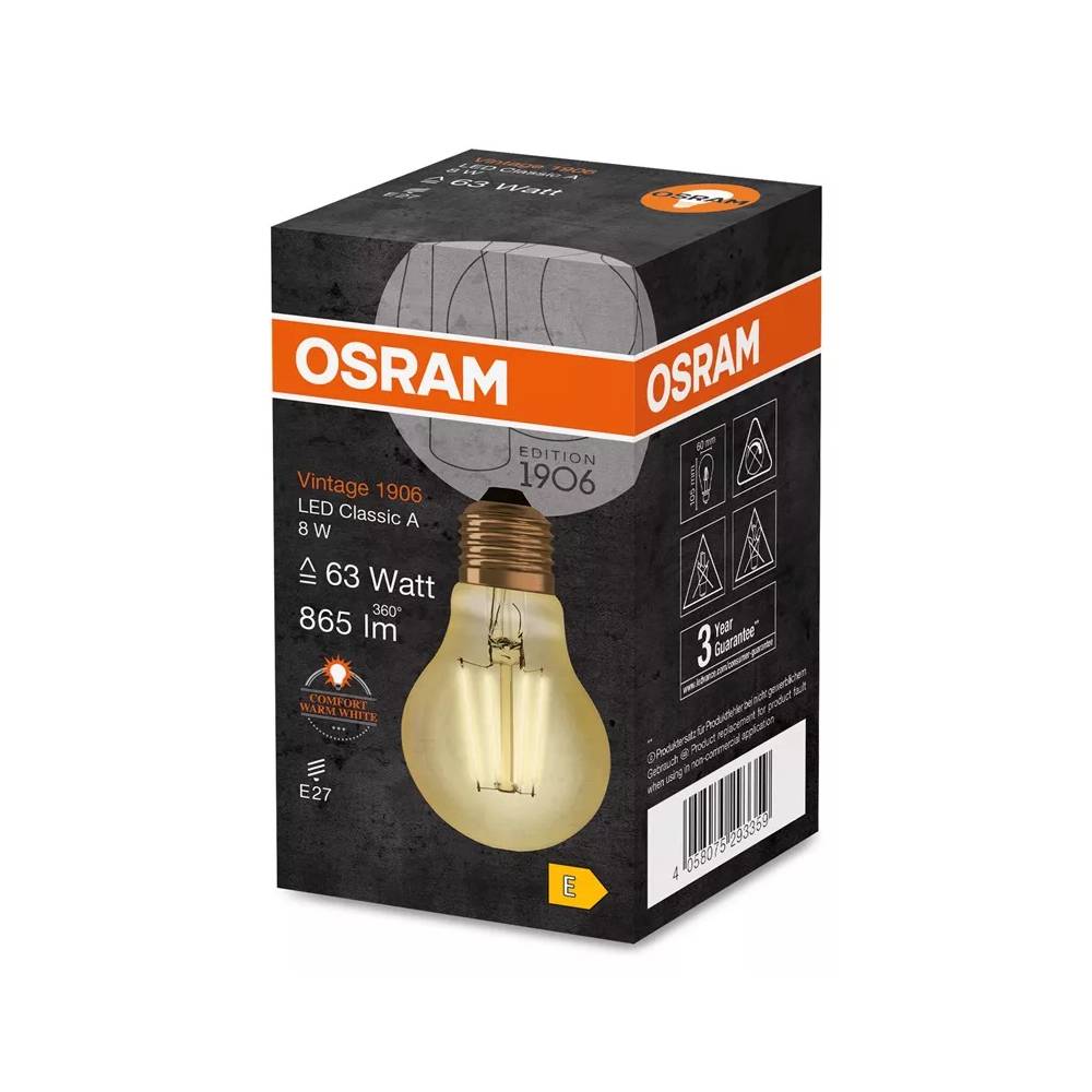 Lemputė Osram LED, E27, balta, E27, 8 W, 950 lm