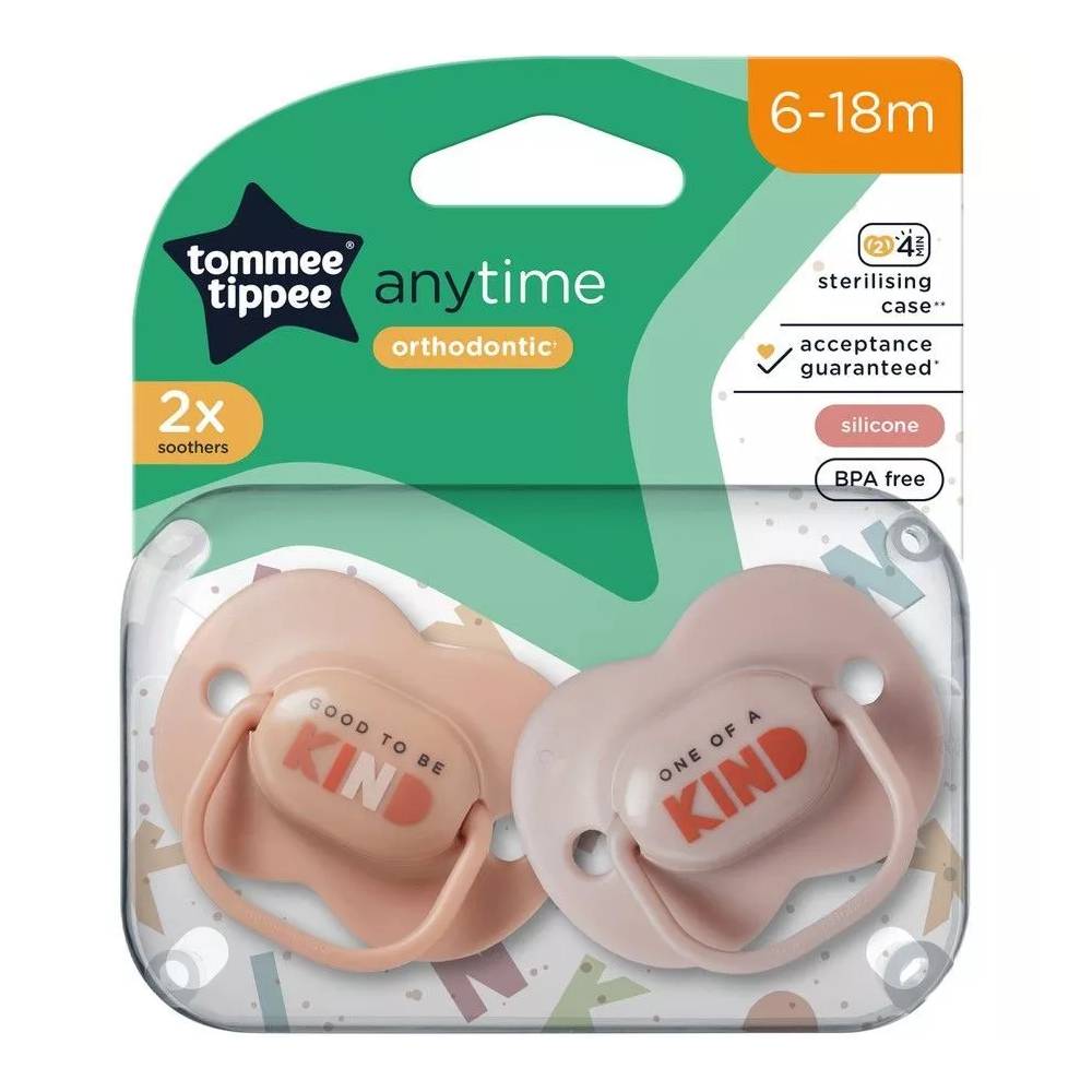 TOMMEE TIPPEE TTP433544 ANY TIME čiulptukas 6-18m 2pak