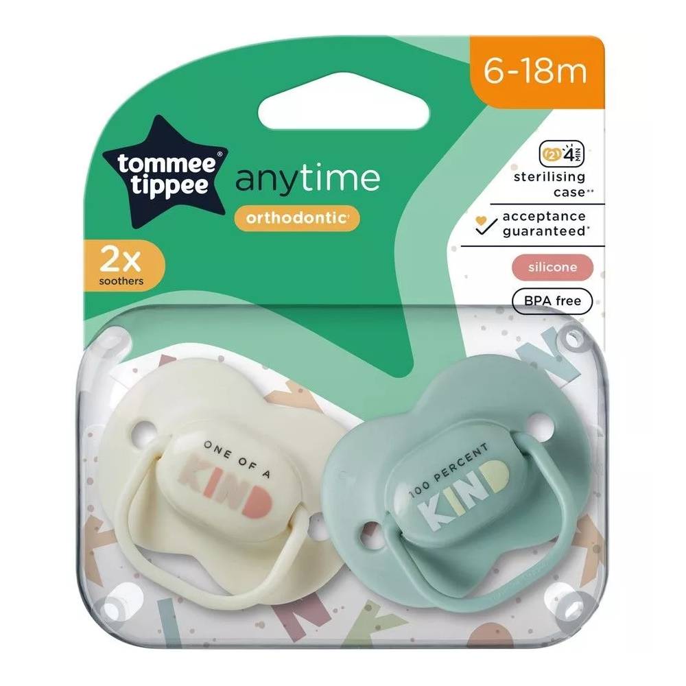 TOMMEE TIPPEE TTP433544 ANY TIME čiulptukas 6-18m 2pak