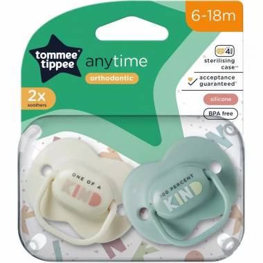 TOMMEE TIPPEE TTP433544 ANY TIME čiulptukas 6-18m 2pak