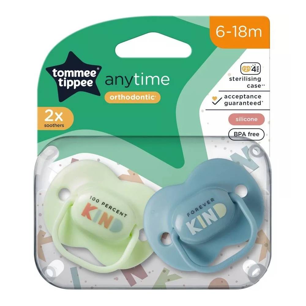 TOMMEE TIPPEE TTP433544 ANY TIME čiulptukas 6-18m 2pak