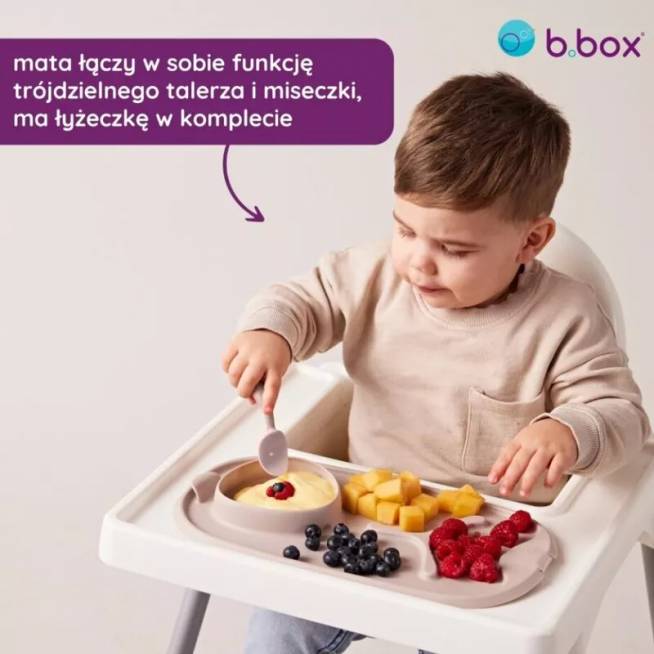 B.BOX BB101310 Kilimėlis Roll+go, skirtas mokytis valgyti savarankiškai, šalavijas