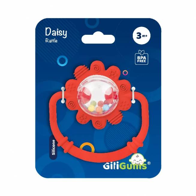 GILIGUMS GG 30059 Daisy rattle raudona