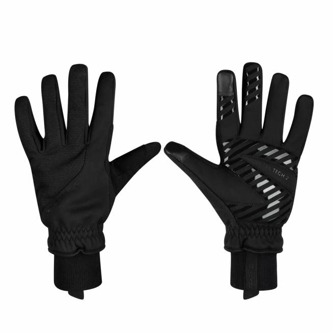 Dviratininko pirštinės FORCE ULTRA TECH 2, dydis 3XL (juoda) (0 °C iki +5 °C)