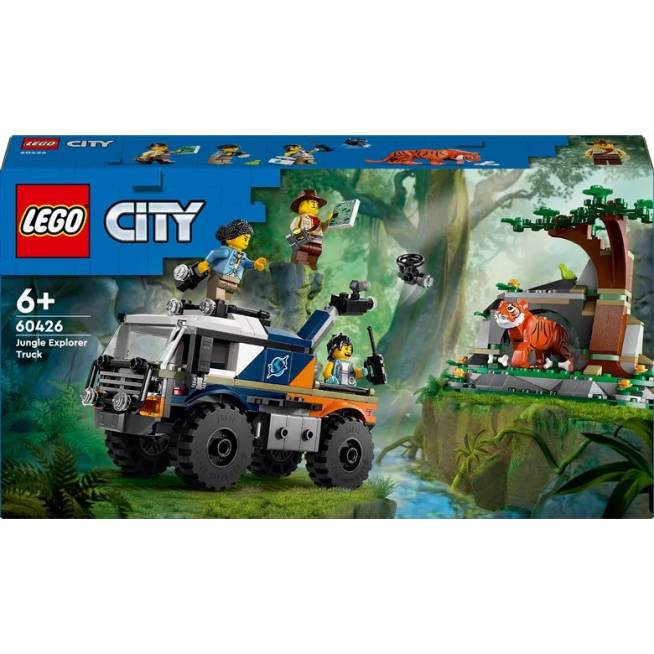 Konstruktorius LEGO City Džiunglių tyrinėtojo visureigis sunkvežimis 60426