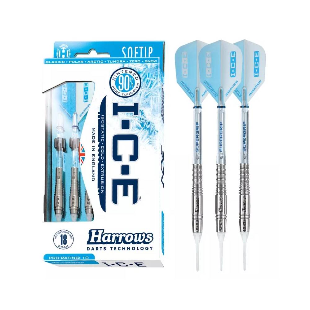 Smiginio strėlės Harrows Ice 90% Softip HS-TNK-000013125