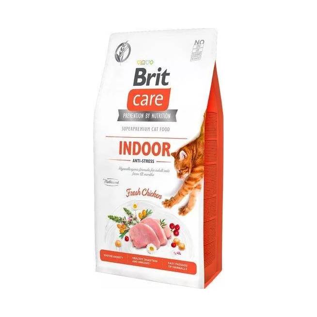 Sausas kačių maistas Brit Indoor Anti-stress, vištiena, 0.4 kg