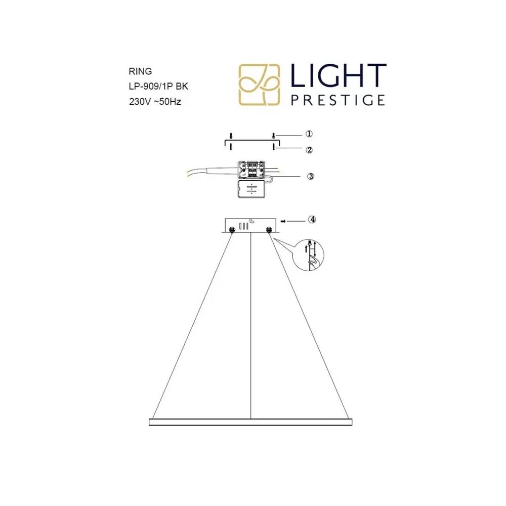 Šviestuvas lubų Light Prestige Ring, 35 W, LED, 3 - 6K