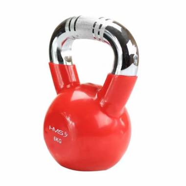 Kettlebell ketaus kumštelinė chromuota rankena HMS KTC06 RED