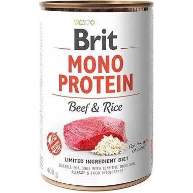 Šlapias šunų maistas Brit Mono Protein, jautiena/ryžiai, 0.4 kg