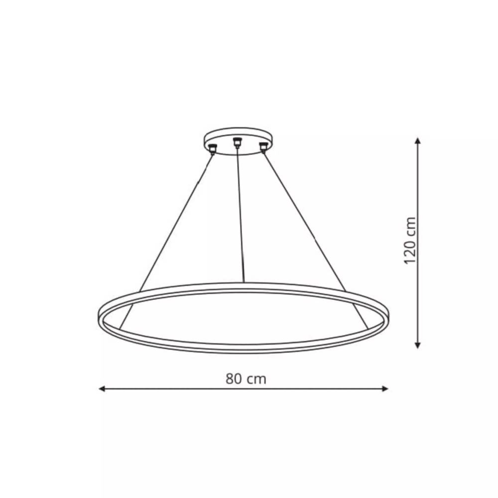 Šviestuvas lubų Light Prestige Ring, 48 W, LED, 3 - 6K