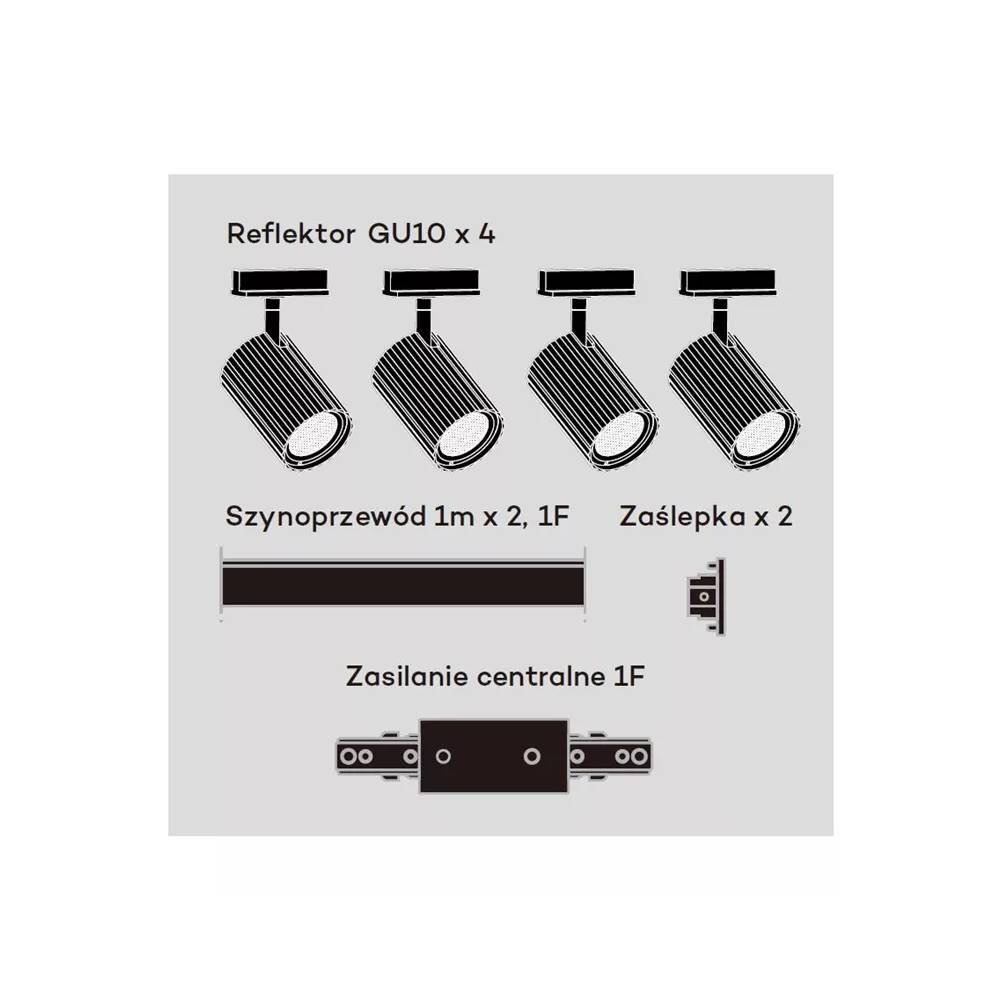 Šviestuvas lubų Light Prestige Tokio Set 1F, 4X40 W, GU10