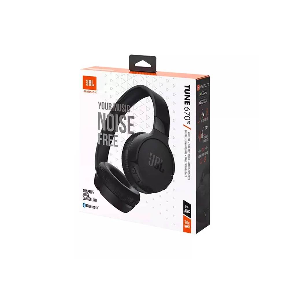 Belaidės ausinės JBL Tune 670 NC, juoda