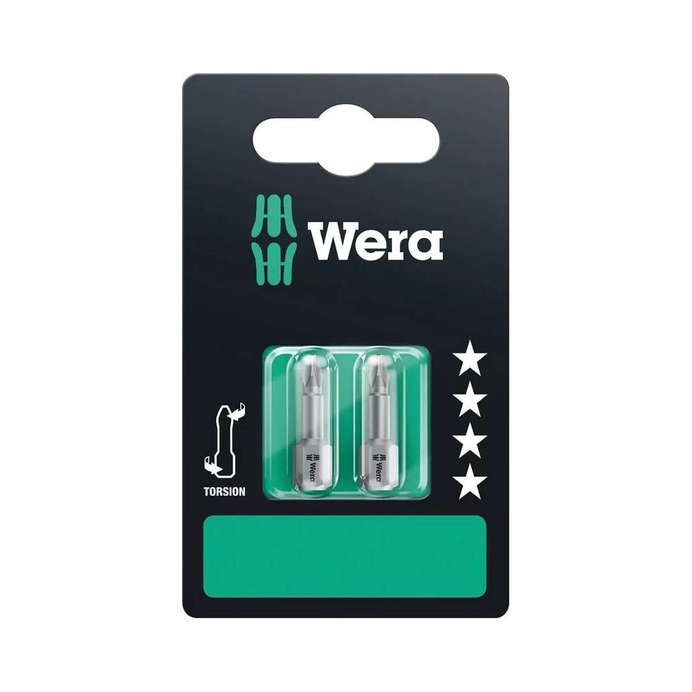 Atsuktuvo antgaliai Wera Torsion 2 vnt PH1 x 25mm