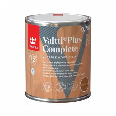 Impregnantas Tikkurila Valtti Plus Complete, raudonai ruda/tikmedis, 0.75 l