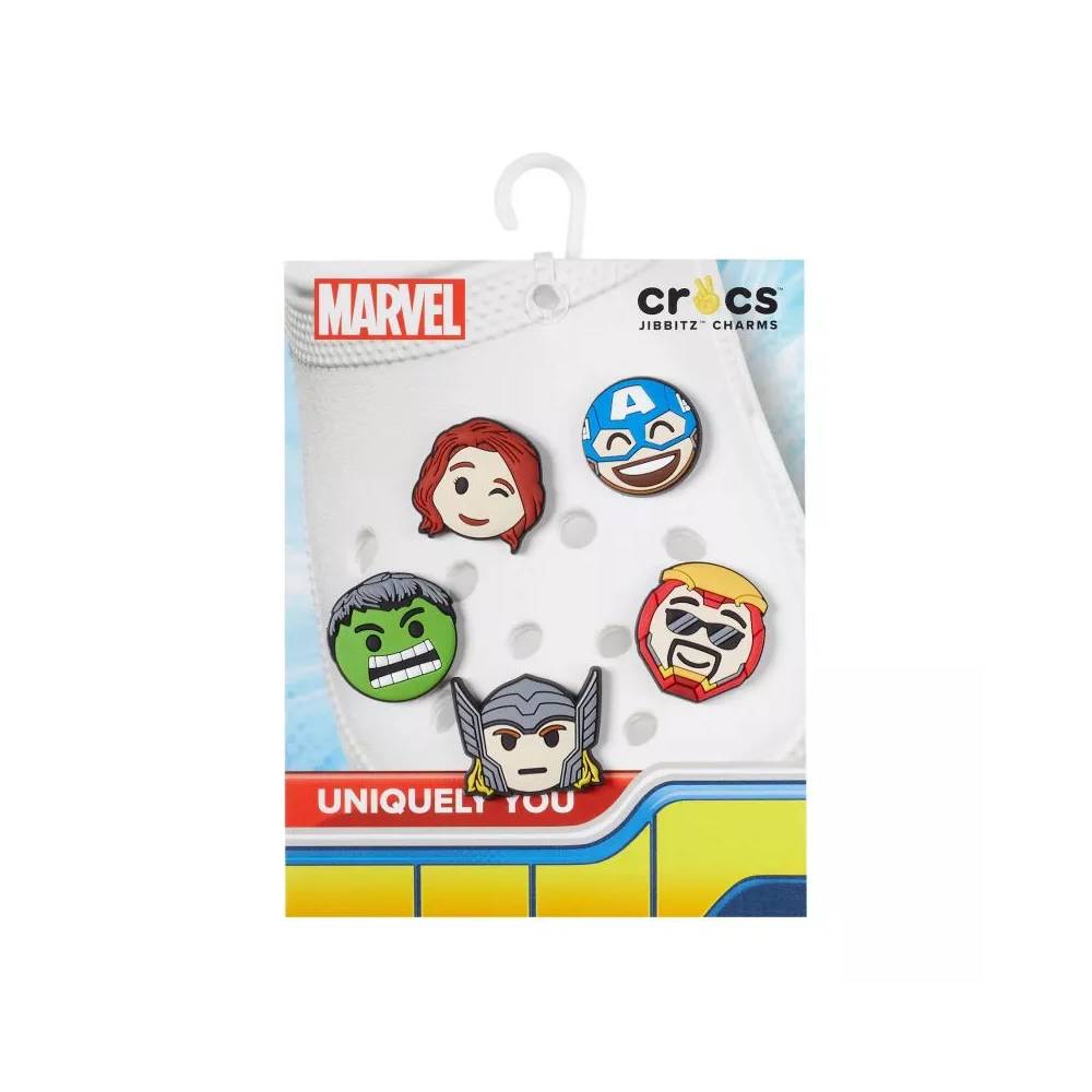 Crocs Jibbitz™ Marvel Avengers Emodžiai 5 pakuotės smeigtukai 10010006