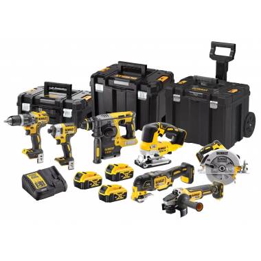 Akumuliatorinių įrankių komplektas su akumuliatoriumi Dewalt 18V XR Kit, 18 V, 5 Ah