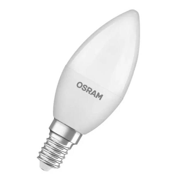 Lemputė Osram LED, B11, šiltai balta, E14, 5.7 W, 470 lm