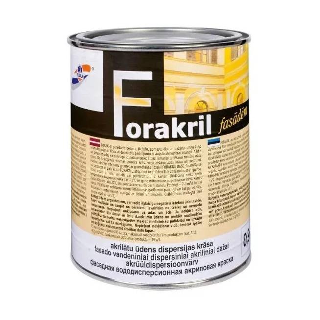 PAINT FORAKRIL BLACK 0.9L