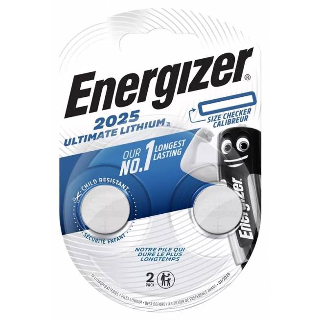 Elementai ENERGIZER CR2025, 3V, 2 vnt.