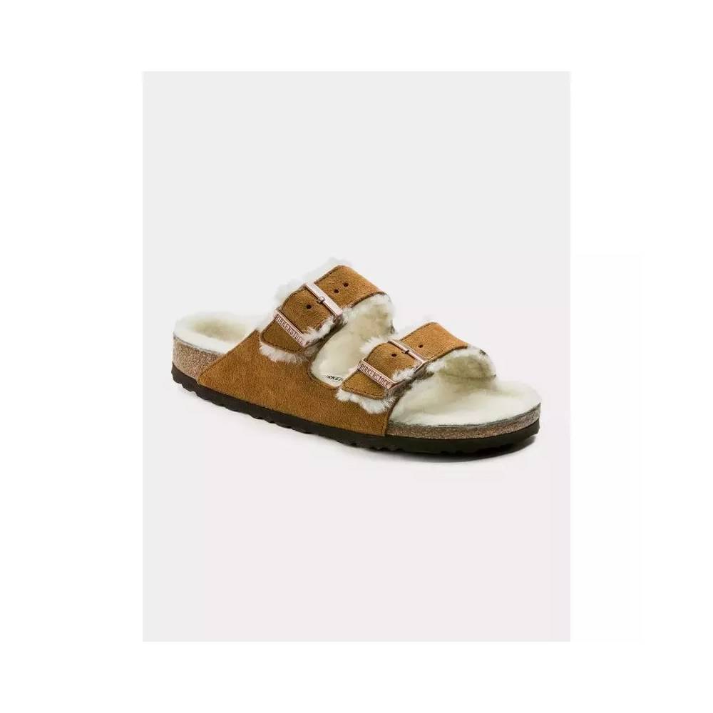 Birkenstock Arizona Shearling Mink W 1001135 šlepetės