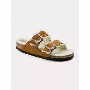 Birkenstock Arizona Shearling Mink W 1001135 šlepetės