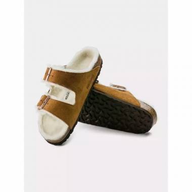 Birkenstock Arizona Shearling Mink W 1001135 šlepetės