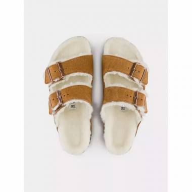 Birkenstock Arizona Shearling Mink W 1001135 šlepetės