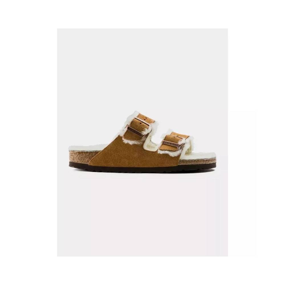 Birkenstock Arizona Shearling Mink W 1001135 šlepetės